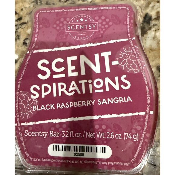 Lot of 3 Scentsy Black Raspberry Linen, Sangria & Frosting Wax Bars 3.2 fl oz @ - Picture 2 of 5